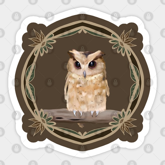 Cute Baby Owl Sticker by Suneldesigns